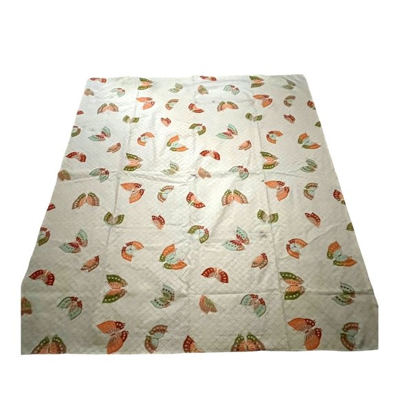 Vintage Lady Pepperell Polyester Butterfly Yellow Blanket Large Thick - Picture 5 of 12